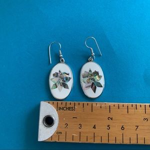 Alpaca Abalone Earings